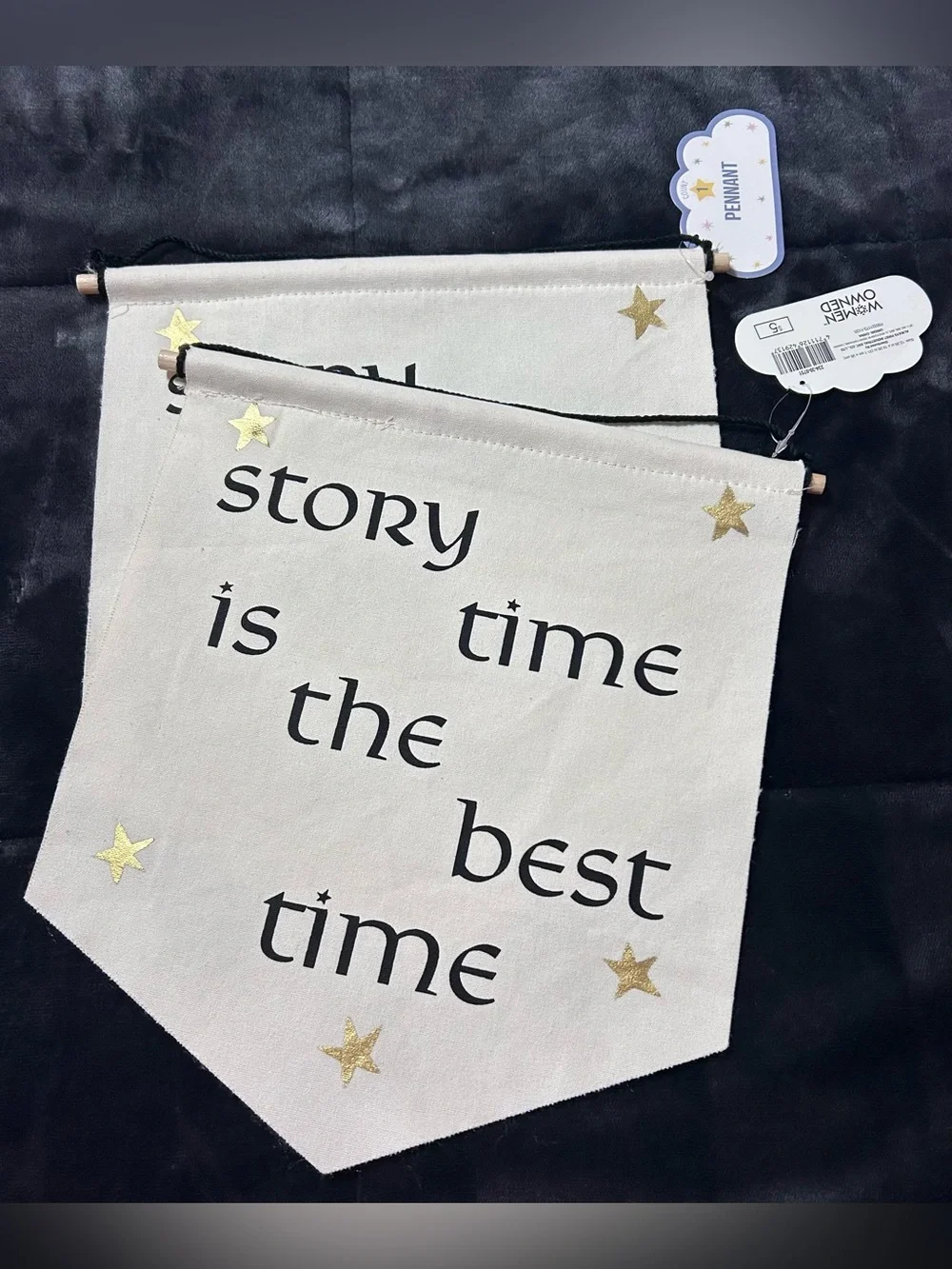 “Story time is the best time” Pennant Flag